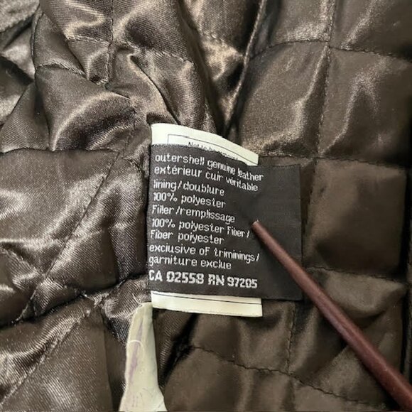 Danier Leather Shearling Trim Aviator Jacket Small - Picture 14 of 16